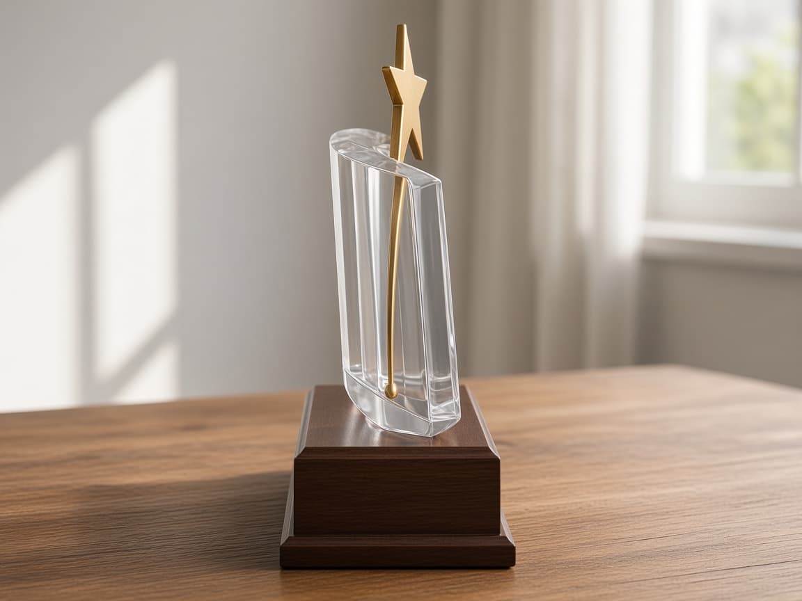 Student Achievement Award design concept, side view
