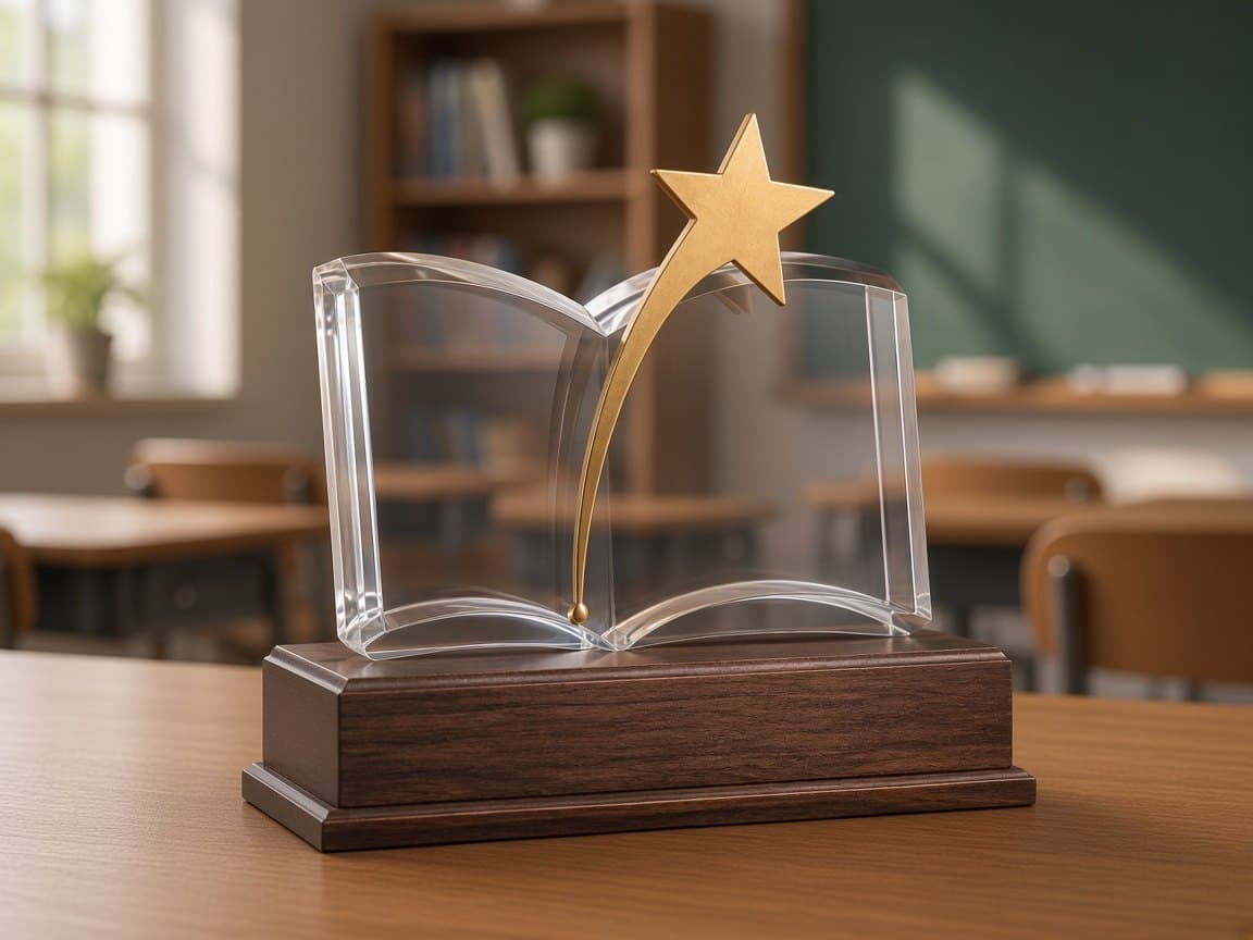 Student Achievement Award design concept in a presentation setting
